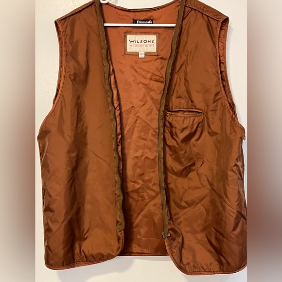 Wilson’s leather vintage women’s heavy coat Large with removable thinsulate vest - Picture 2 of 16